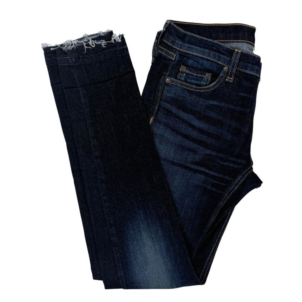Rag & Bone Designer Skinny Low Rise Dark Wash “Yesler” Denim  Jeans Size 26 - Picture 10 of 16